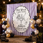 Witches Bachelorette Party - Personalized Backdrop
