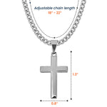 With God Leading Our Forever Journey Gift For Him - Personalized Cross Necklace With Card