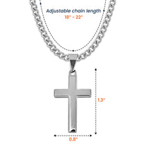 With God Leading Our Forever Journey Gift For Him - Personalized Cross Necklace With Card