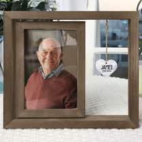 With My Angel In Heaven - Personalized Wooden Photo Frame