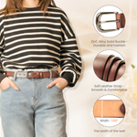 The Best Thing That Ever Happened To Me And My Wiener - Personalized Women Leather Belt