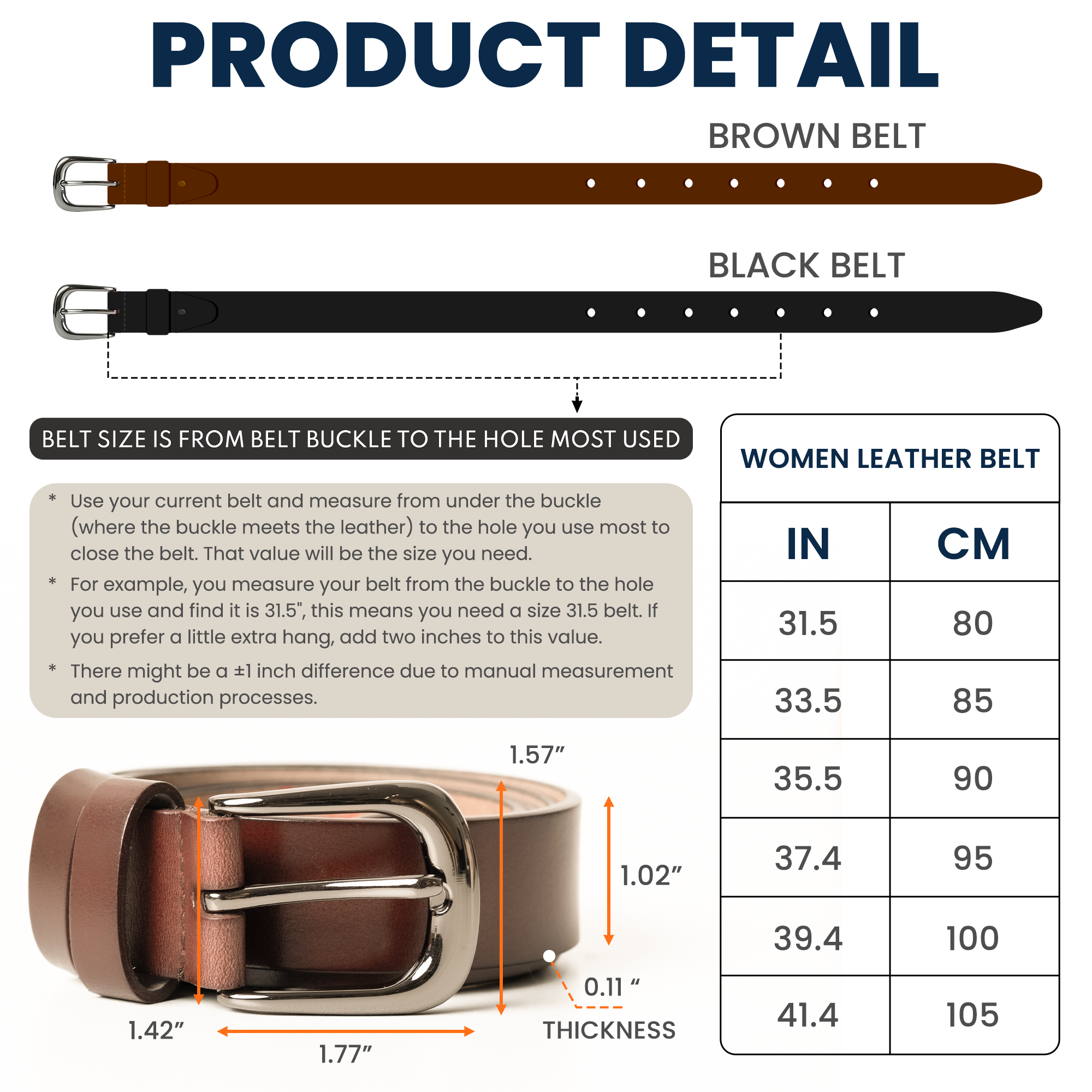 The Best Thing That Ever Happened To Me And My Wiener - Personalized Women Leather Belt