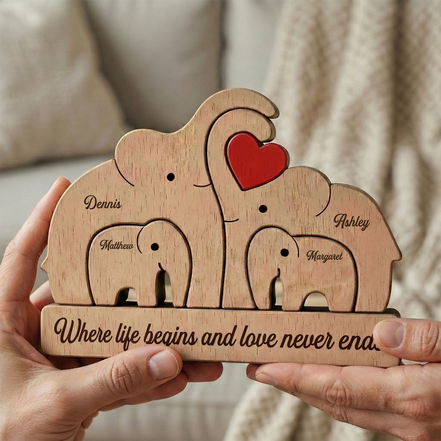 Wooden-Elephant-Family-Puzzle-Mothers-Day-Fathers-Day-Gift-Personalized-Puzzle-2