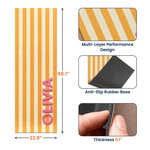 Word Shadow With Stripe Pattern Self Gift - Personalized Yoga Mat