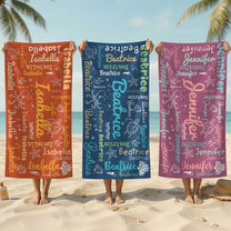 Word-Art-Names-For-Summer-Personalized-Beach-Towel-1