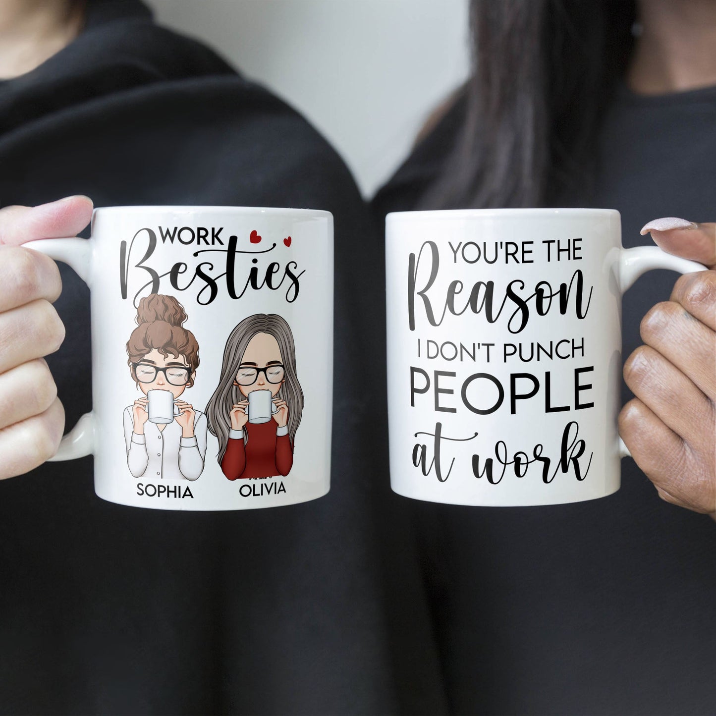 Work Besties - Personalized Mug