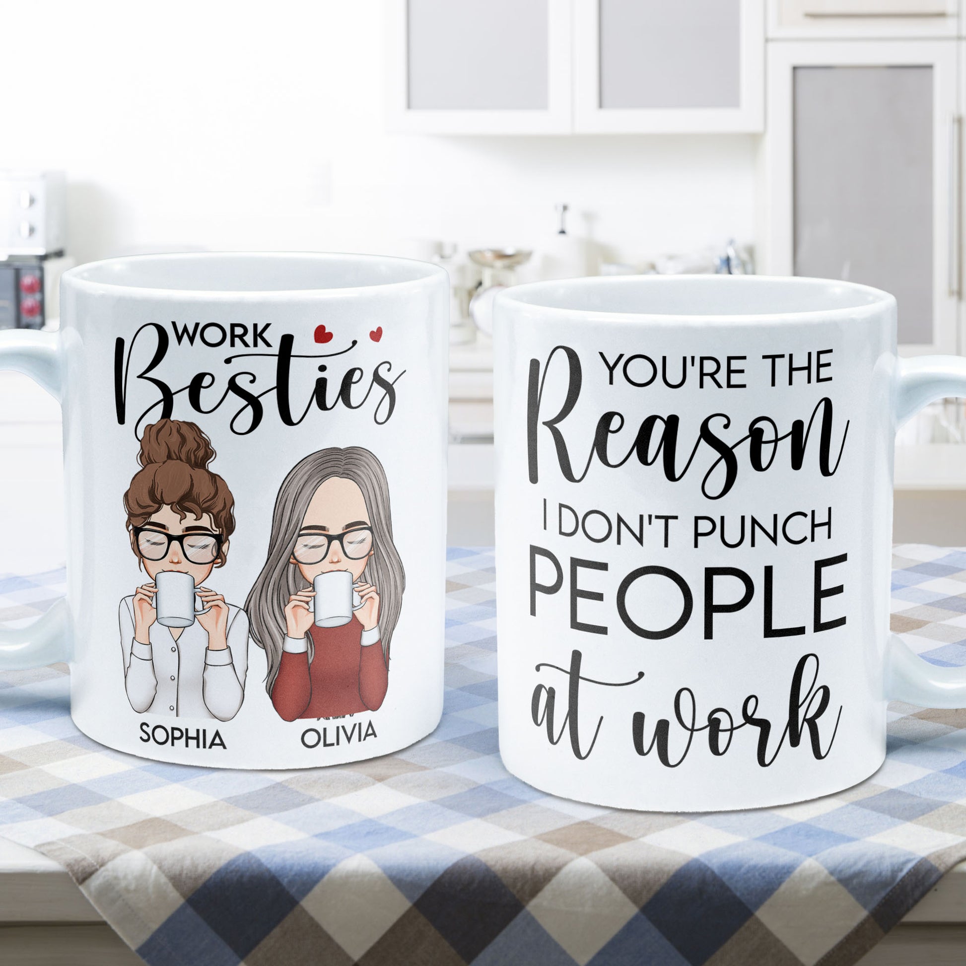 Work Besties - Personalized Mug – Macorner
