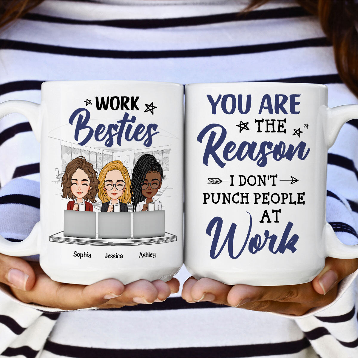 Work Besties - Personalized Mug