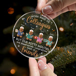 Work Made Us Colleagues - Nurse Gingerbread Crew - Personalized Acrylic Ornament