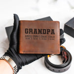 World's Best Grandpa - Father's Day Leather Gift Box Set