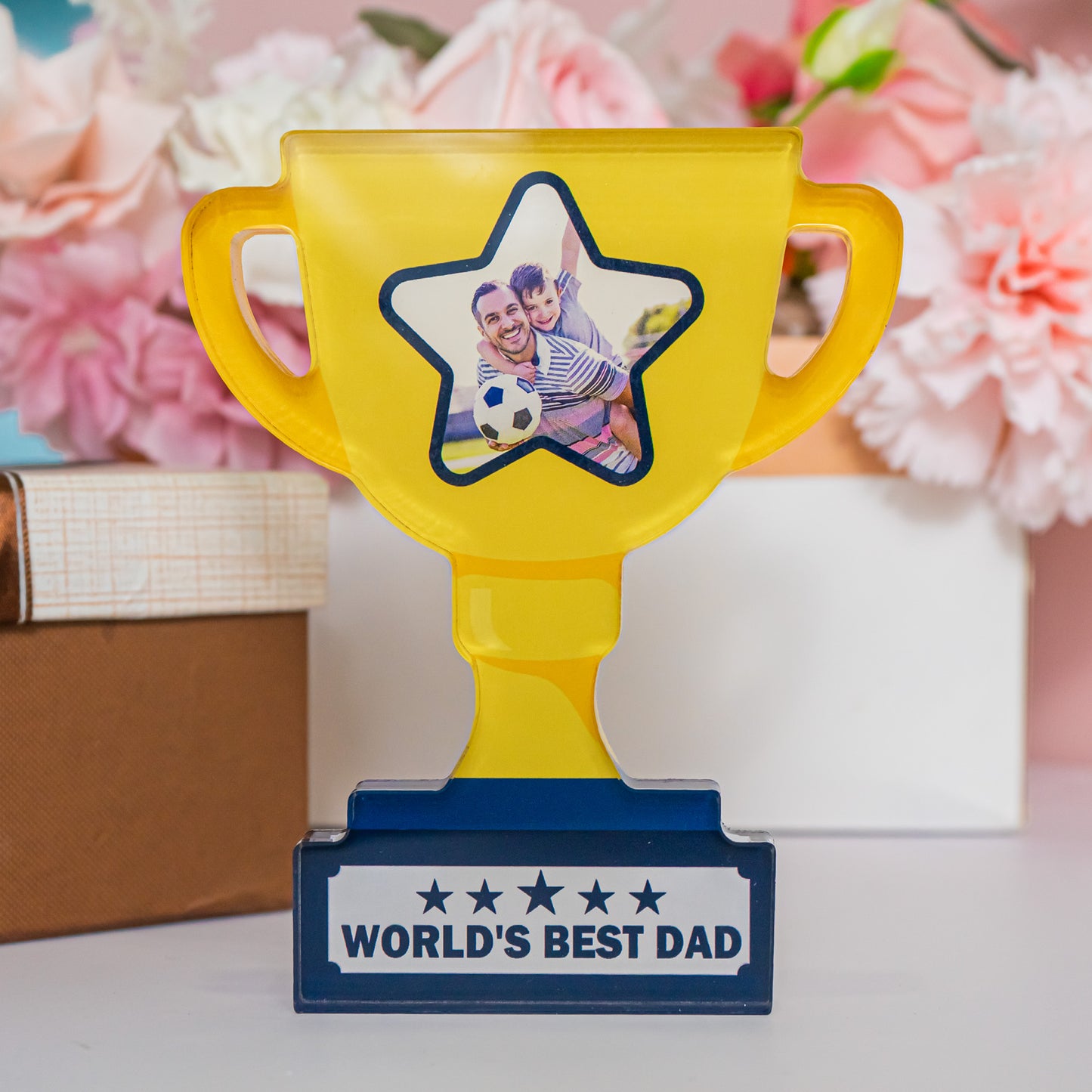 World's Best Dad - Personalized Acrylic Photo Plaque