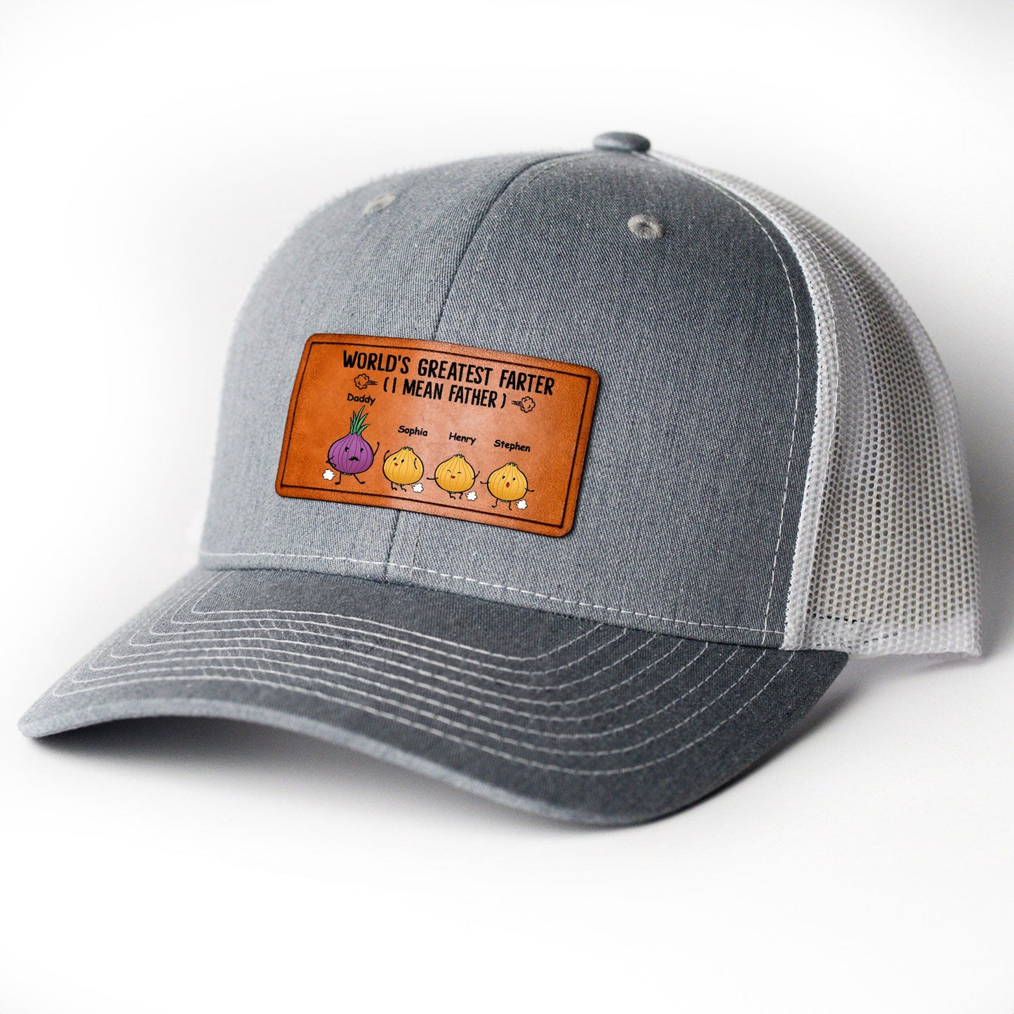 World's Greatest Farter - Personalized Leather Patch Hat