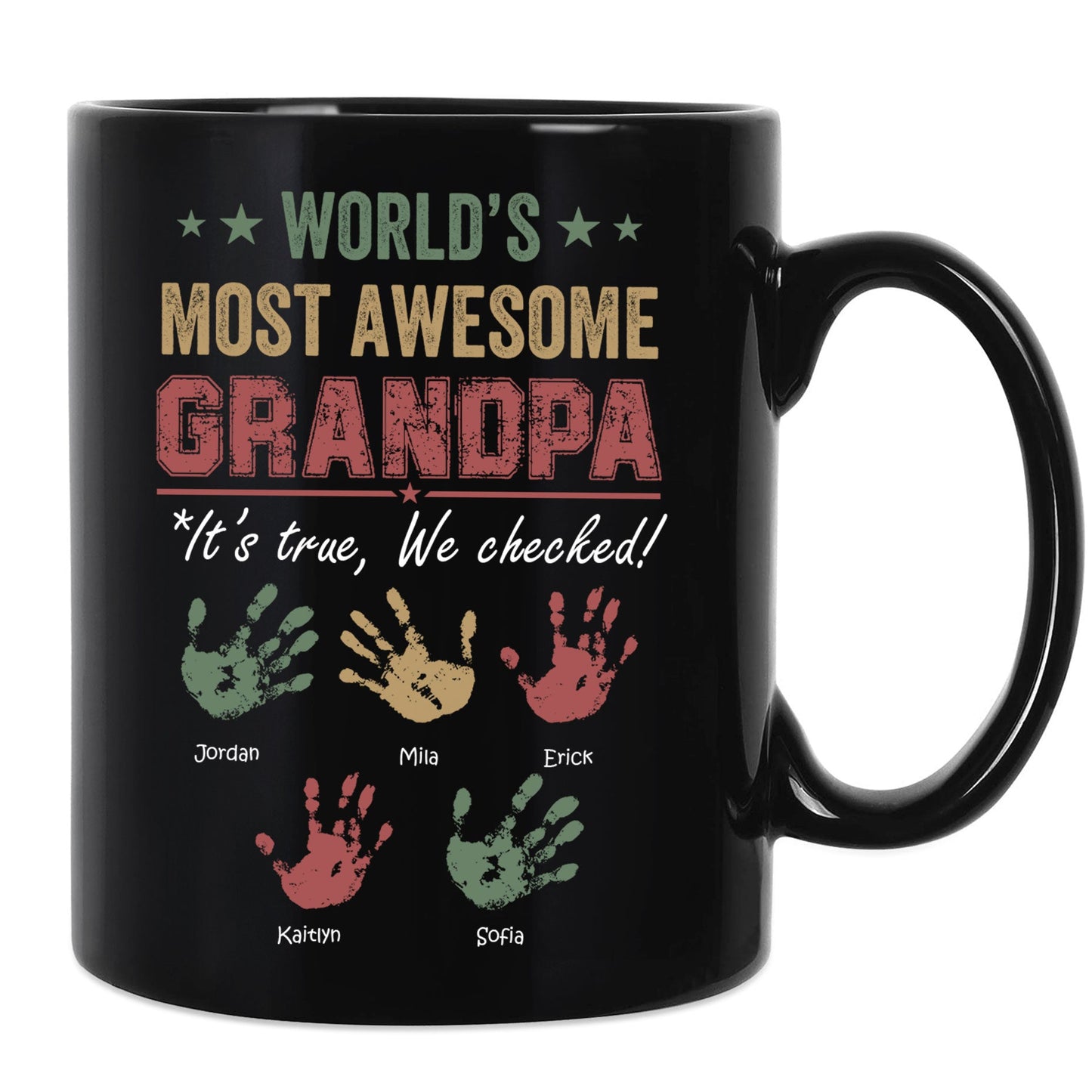 World's Most Awesome Grandpa - Personalized Mug - Ver 2