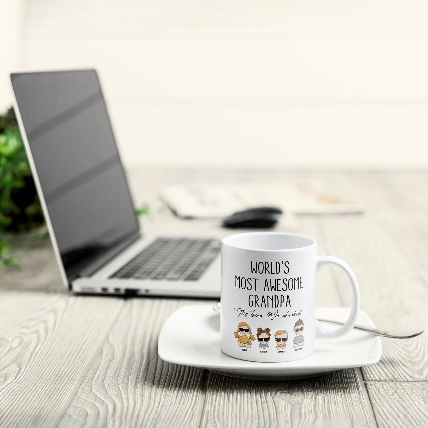 World's Most Awesome Grandpa - Personalized Mug