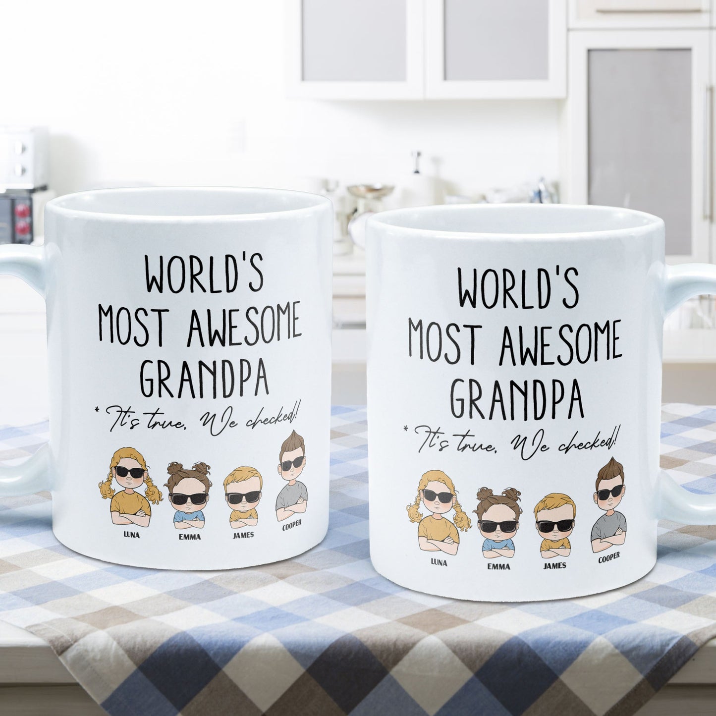 World's Most Awesome Grandpa - Personalized Mug