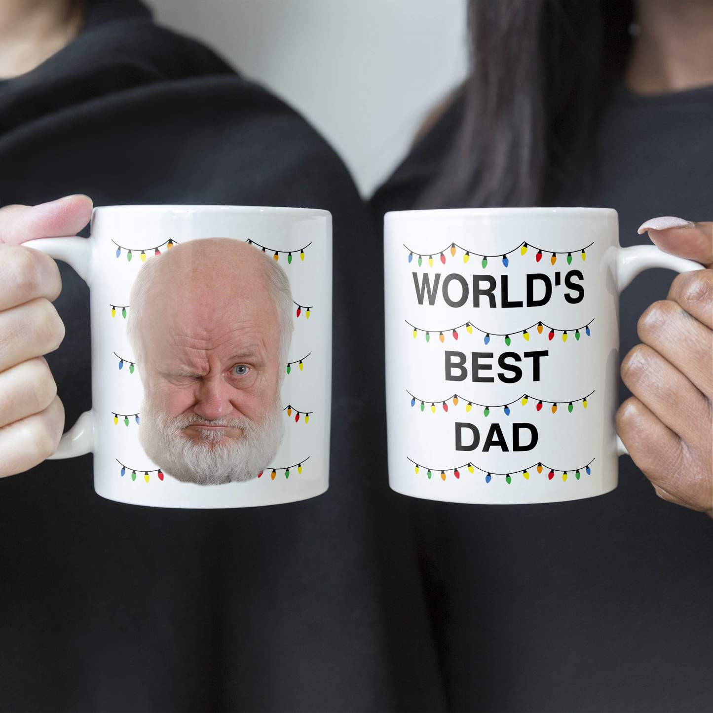 World's Best Dad Funny Custom Face - Personalized Photo Mug