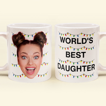 World's Best Daughter Funny Custom Face - Personalized Photo Mug