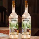 World's Best Grandpa We Love You - Personalized Bottle Lamp