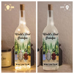 World's Best Grandpa We Love You - Personalized Bottle Lamp