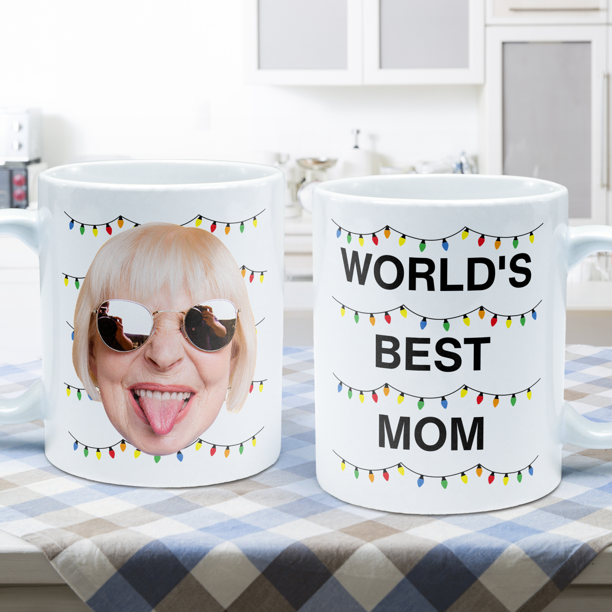 World's Best Mom Funny Custom Face - Personalized Photo Mug – Macorner