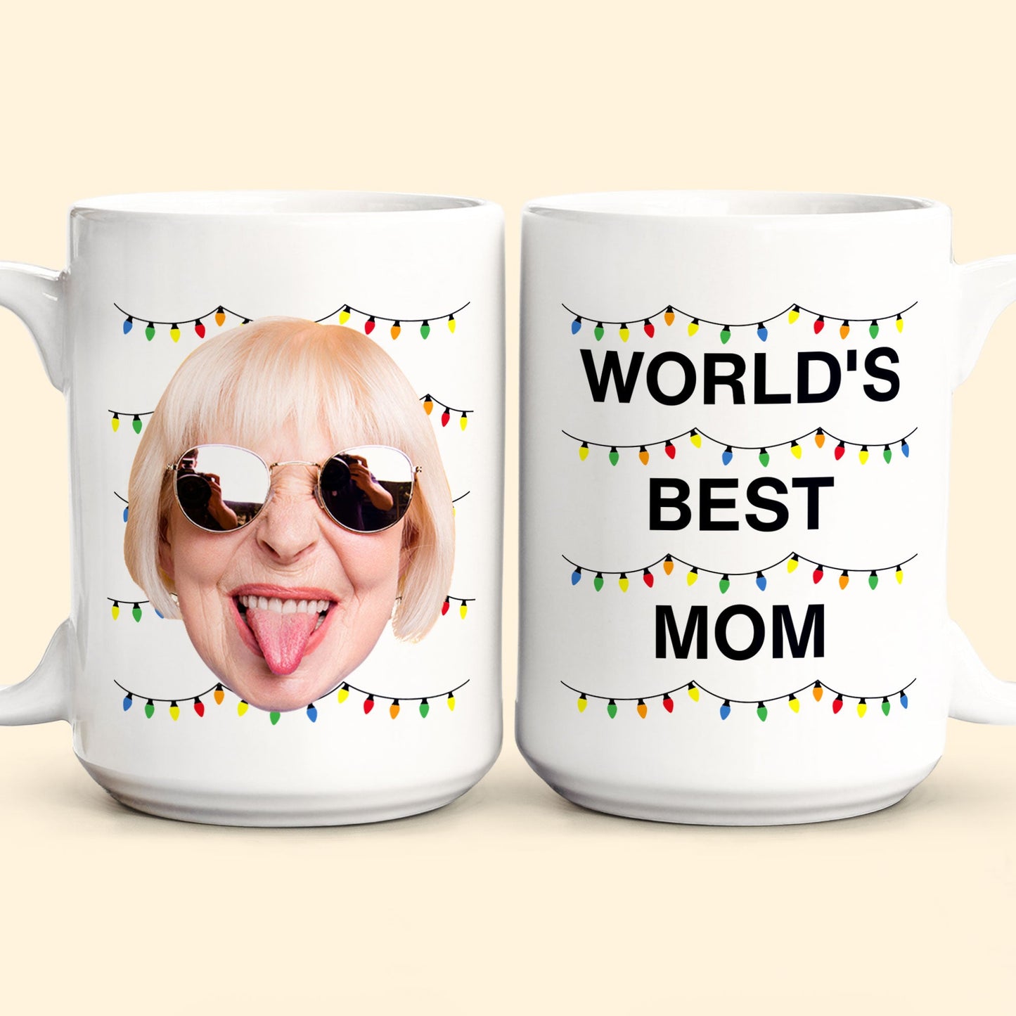 World's Best Mom Funny Custom Face - Personalized Photo Mug – Macorner