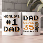 World's #1 Dad - Personalized Mug - Father's Day, Birthday Gift For Husband, Dad, Father, Daddy, Papa