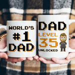 World's #1 Dad - Personalized Mug - Father's Day, Birthday Gift For Husband, Dad, Father, Daddy, Papa