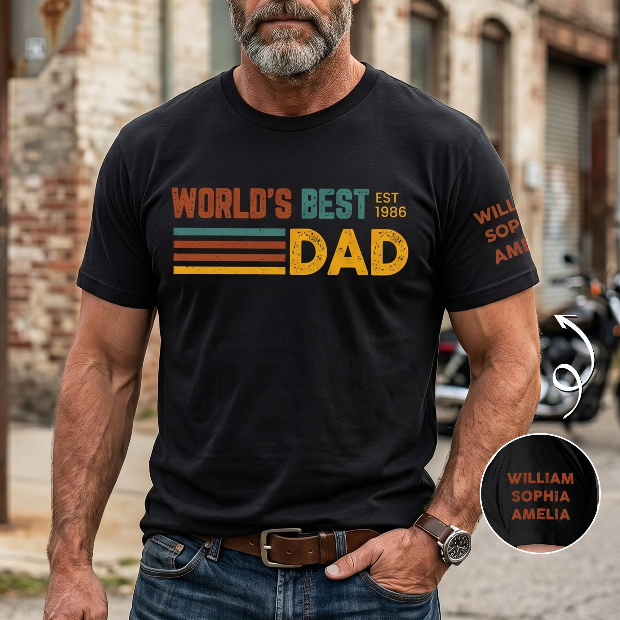 World's Best Dad Custom Name Father's Day Gift For Dad, Husband ...
