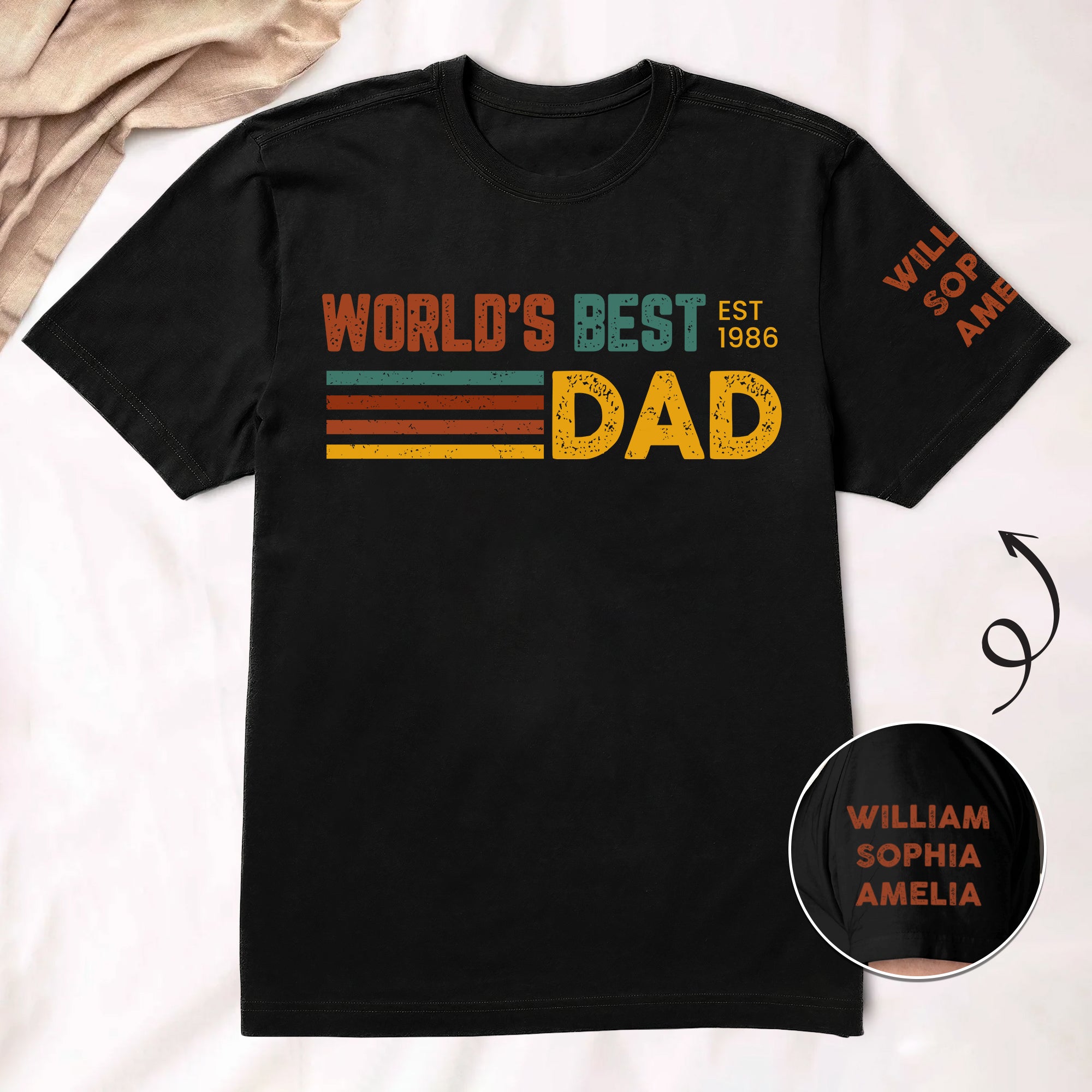 World's Best Dad Custom Name Father's Day Gift For Dad, Husband ...