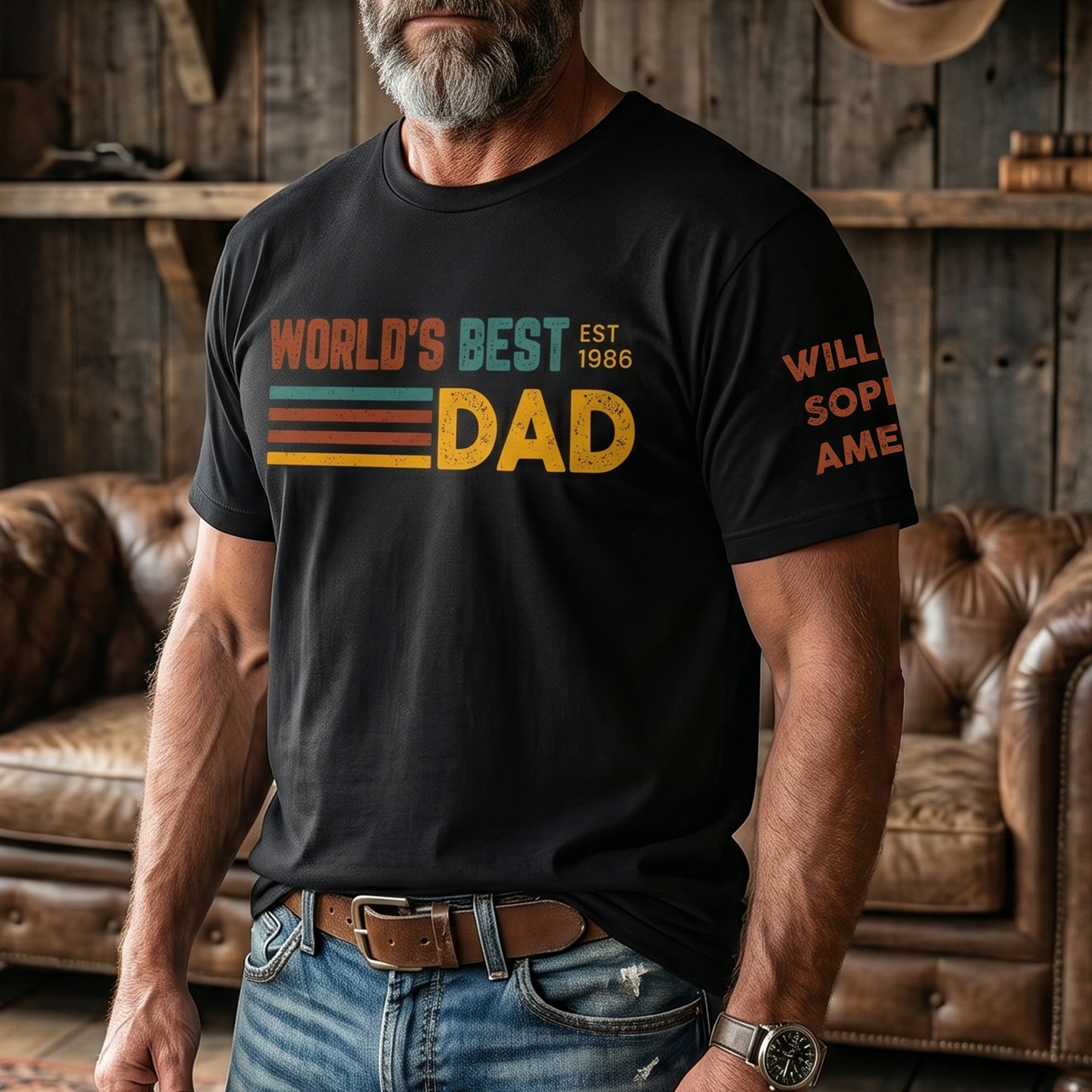 World's Best Dad Custom Name Father's Day Gift For Dad, Husband ...