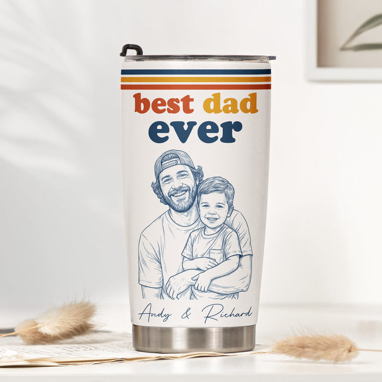 Worlds_Best_Dad_Sketch_Line_Art_Fathers_Day_Gift_For_Dad_Husband_Personalized_Tumbler_Cup_2