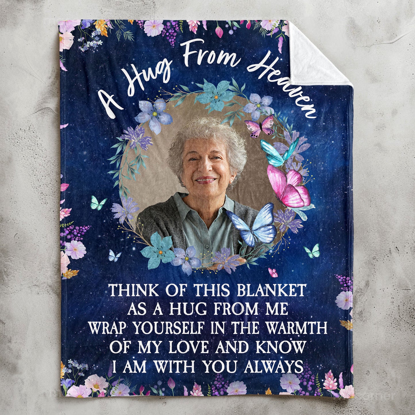 Wrap Yourself In The Warmth Of My Love - Personalized Photo Blanket