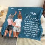 Wrapping You Up In Love, Kindness, Understanding, Friendship - Personalized Friend Blanket