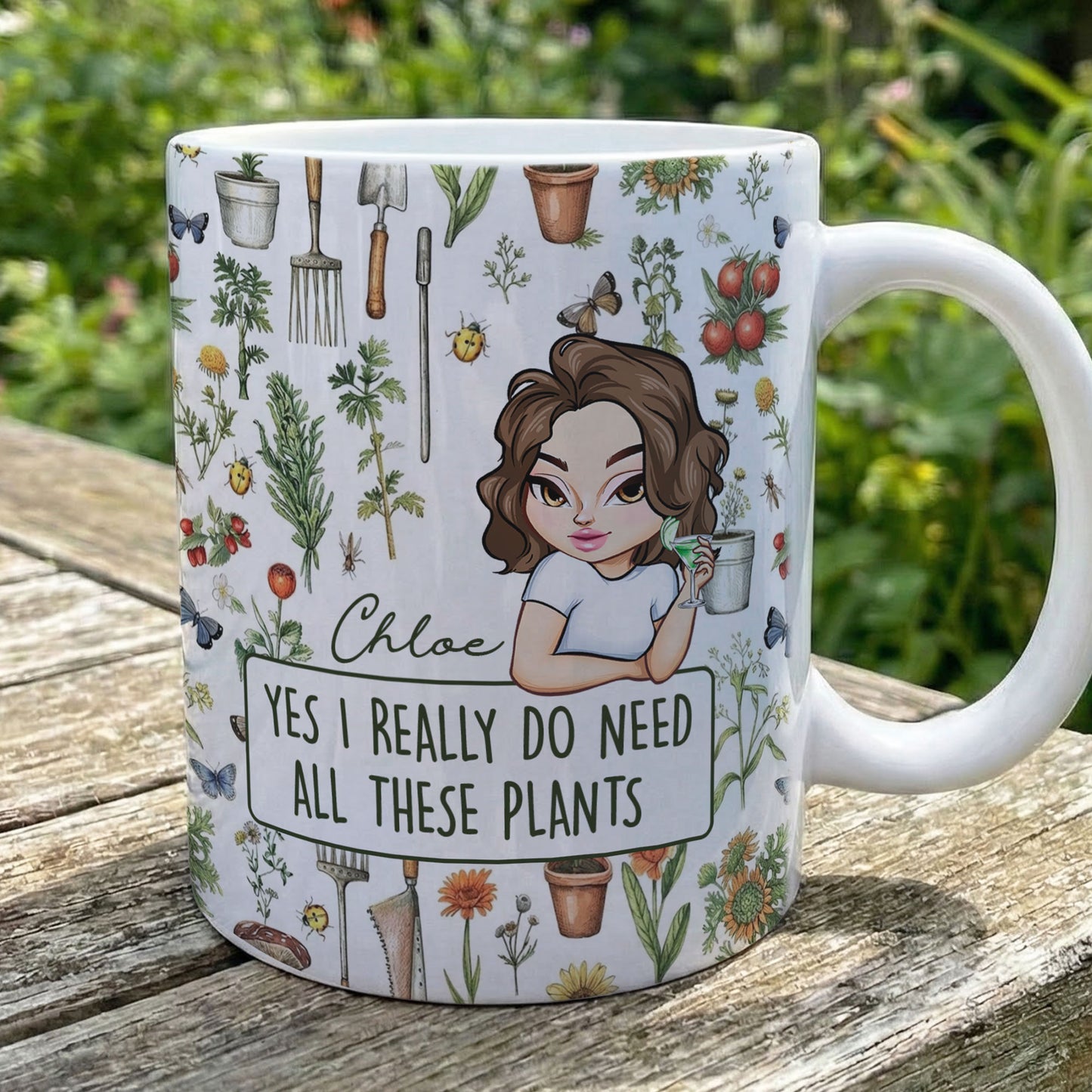 Yes I Really Do Need All These Plants - Personalized Mug
