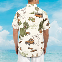 Yes, I Do Have A Retirement Plan I Plan On Camping - Personalized Hawaiian Shirt