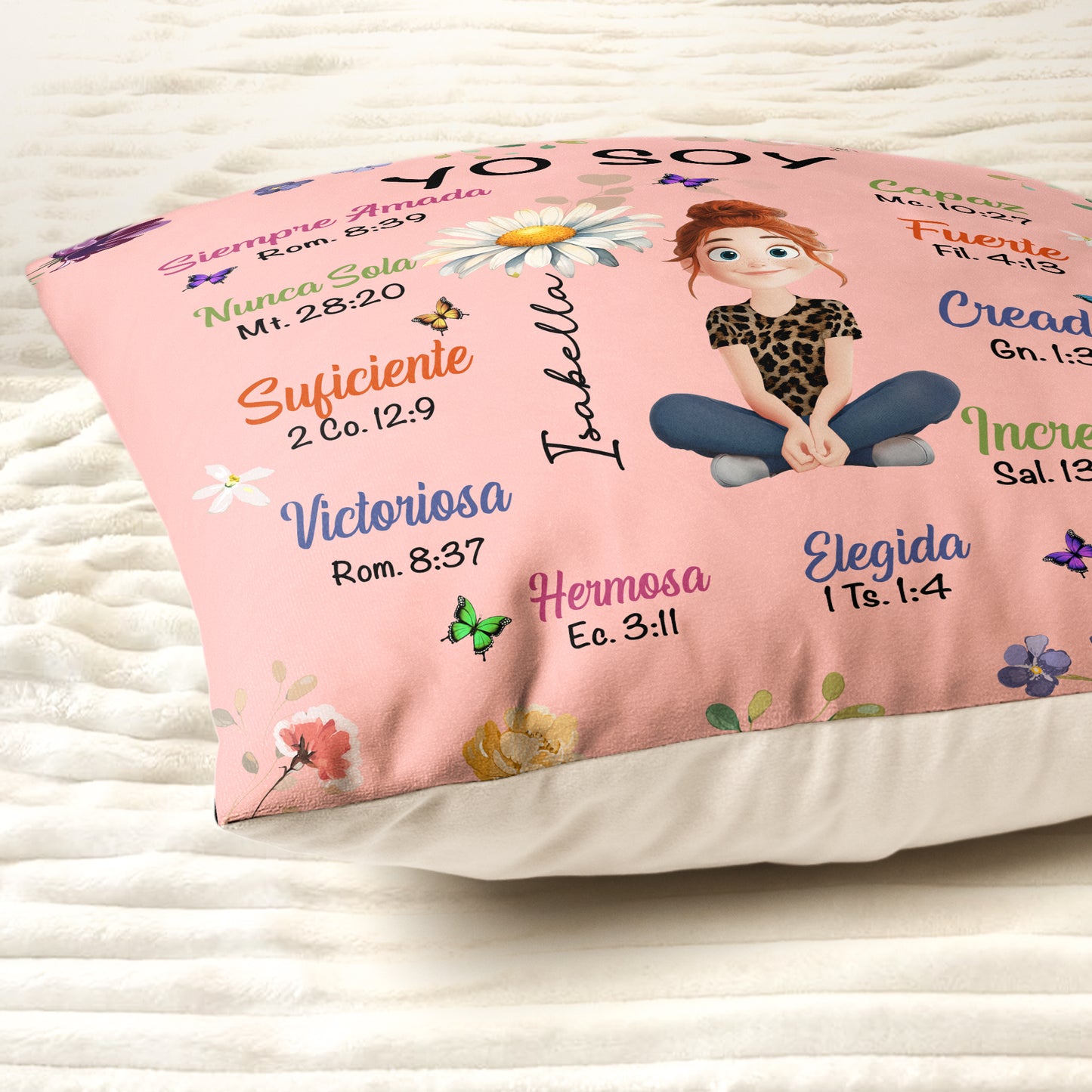 Yo Soy Cristiano – Almohada Personalizada (Incluye Relleno)