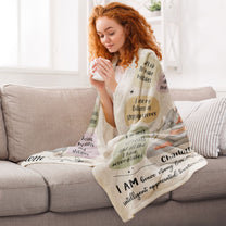 Yoga Girl Affirmations Blanket - Personalized Blanket