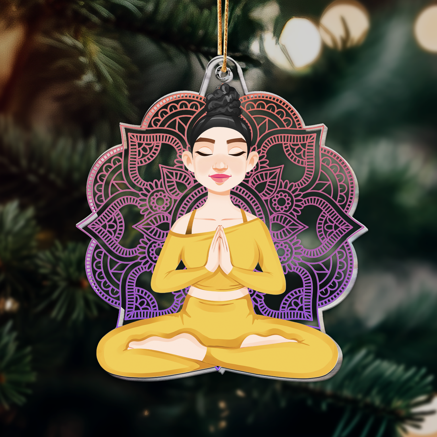 Yoga Life - Personalized Acrylic Ornament