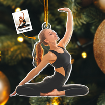 Yoga Ornament Christmas Decoration - Personalized Acrylic Photo Ornament