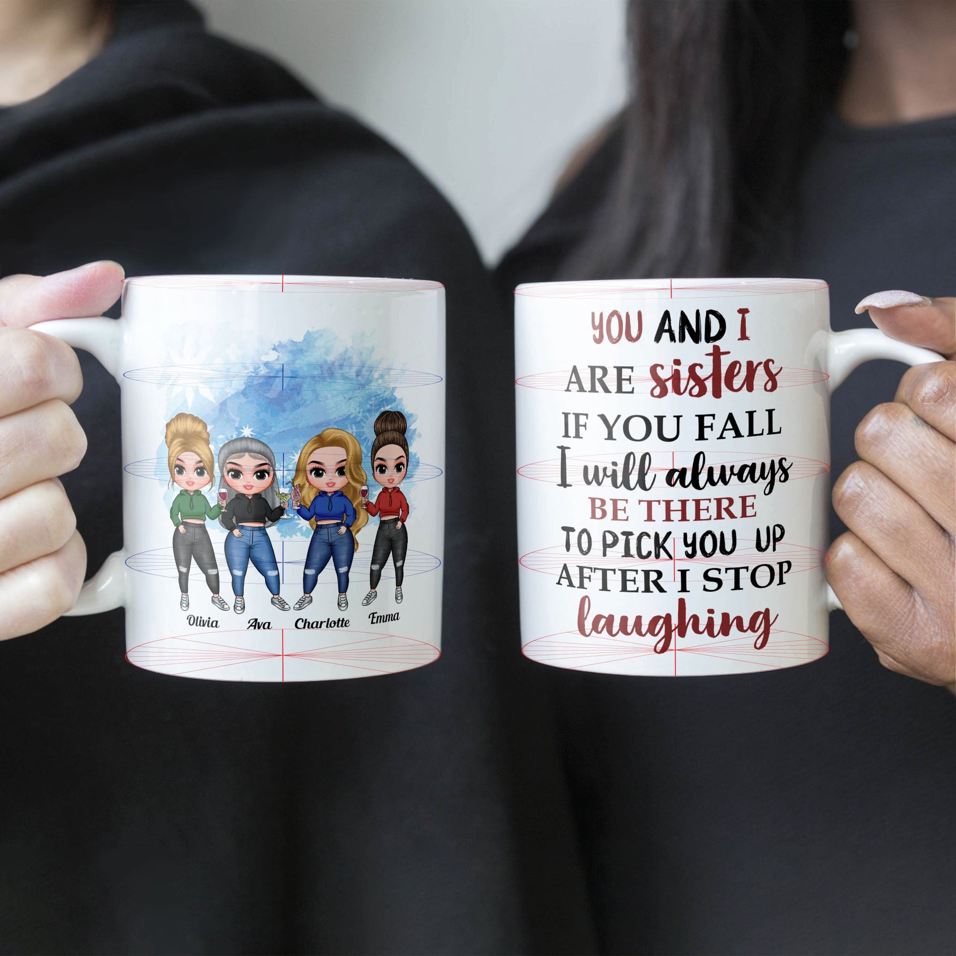 You And I Are Sisters - Personalized Mug - Birthday, Christmas Gift For Sisters