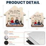 You And Me And The Dogs Gift For Couple, Dog Lovers - Custom Shape Mouse Pad