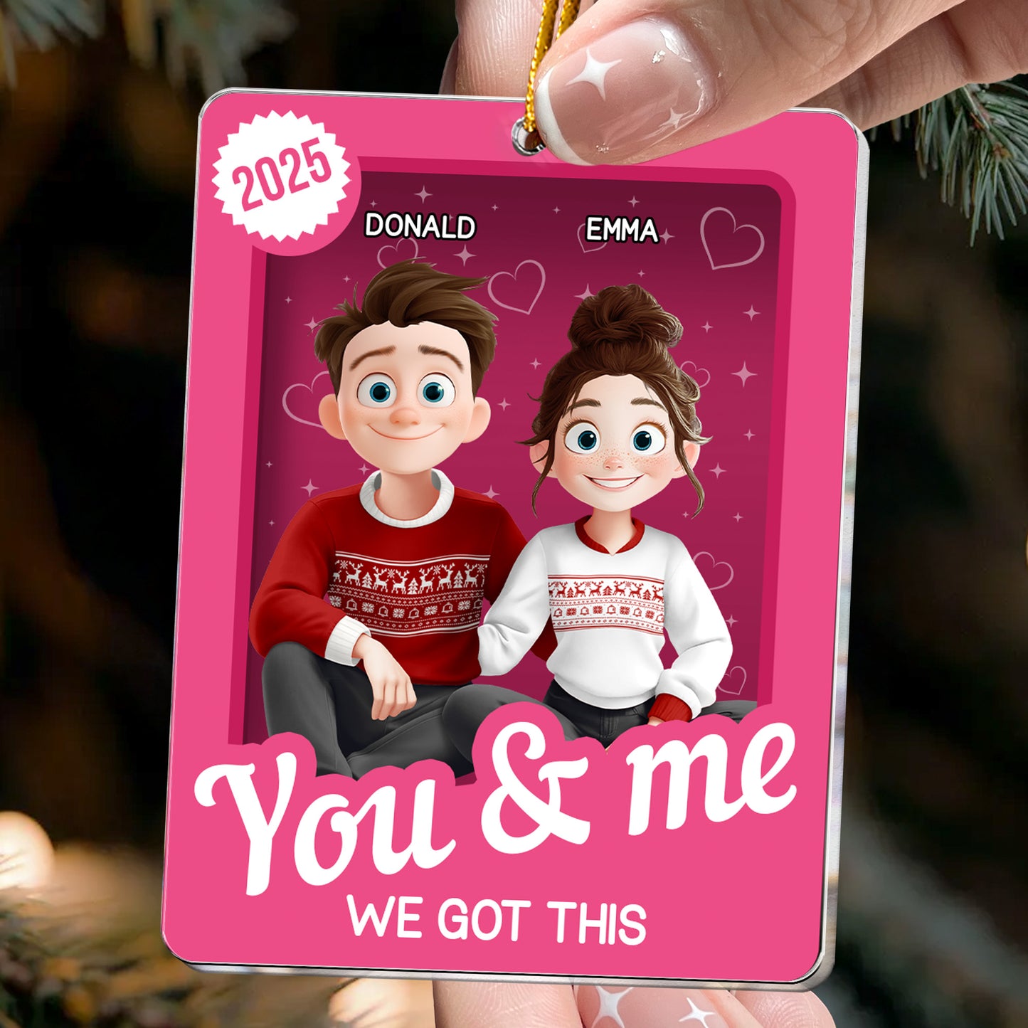 You And Me We Got This - Couple Toy Box - Personalized Acrylic Ornament
