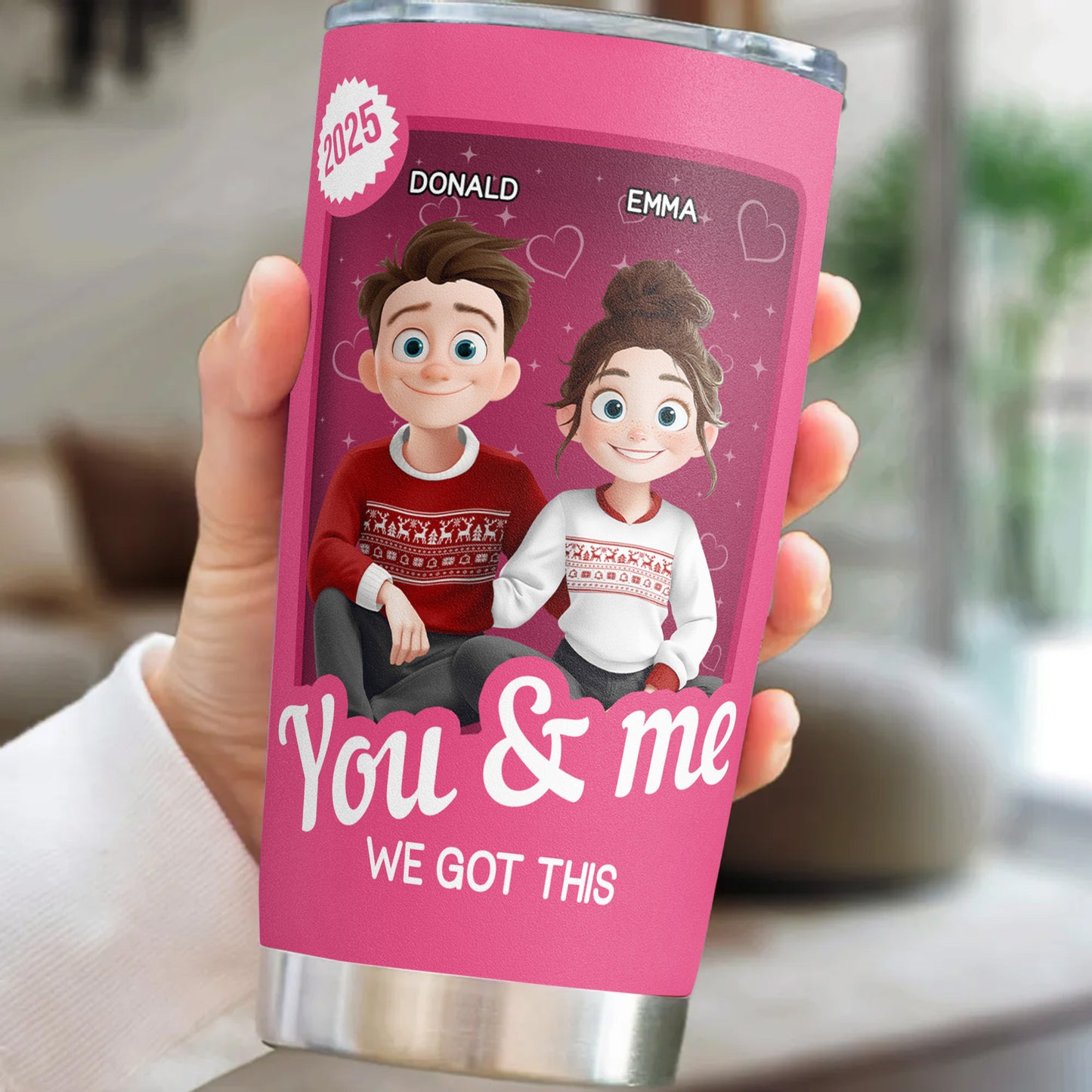 You And Me We Got This - Couple Toy Box - Personalized Tumbler Cup
