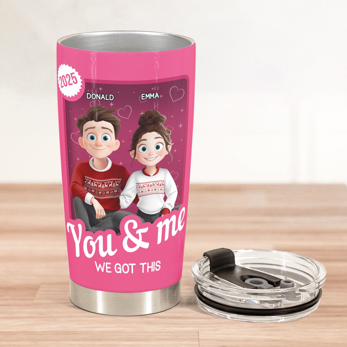 You And Me We Got This - Couple Toy Box - Personalized Tumbler Cup