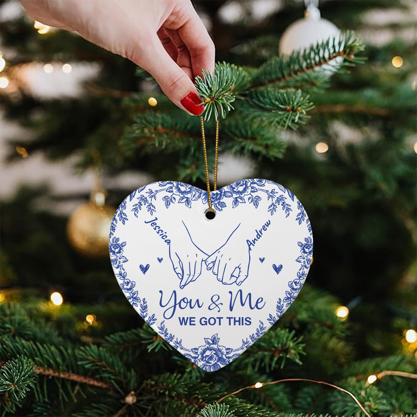 You And Me We Got This - Personalized Ceramic Ornament