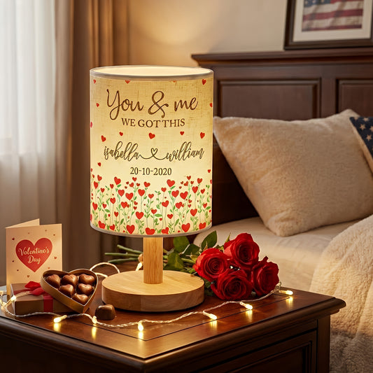 You And Me We Got This - Personalized Fabric Lamp