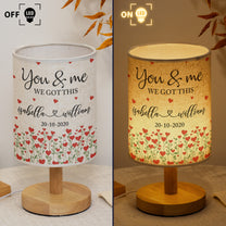 You And Me We Got This - Personalized Fabric Lamp