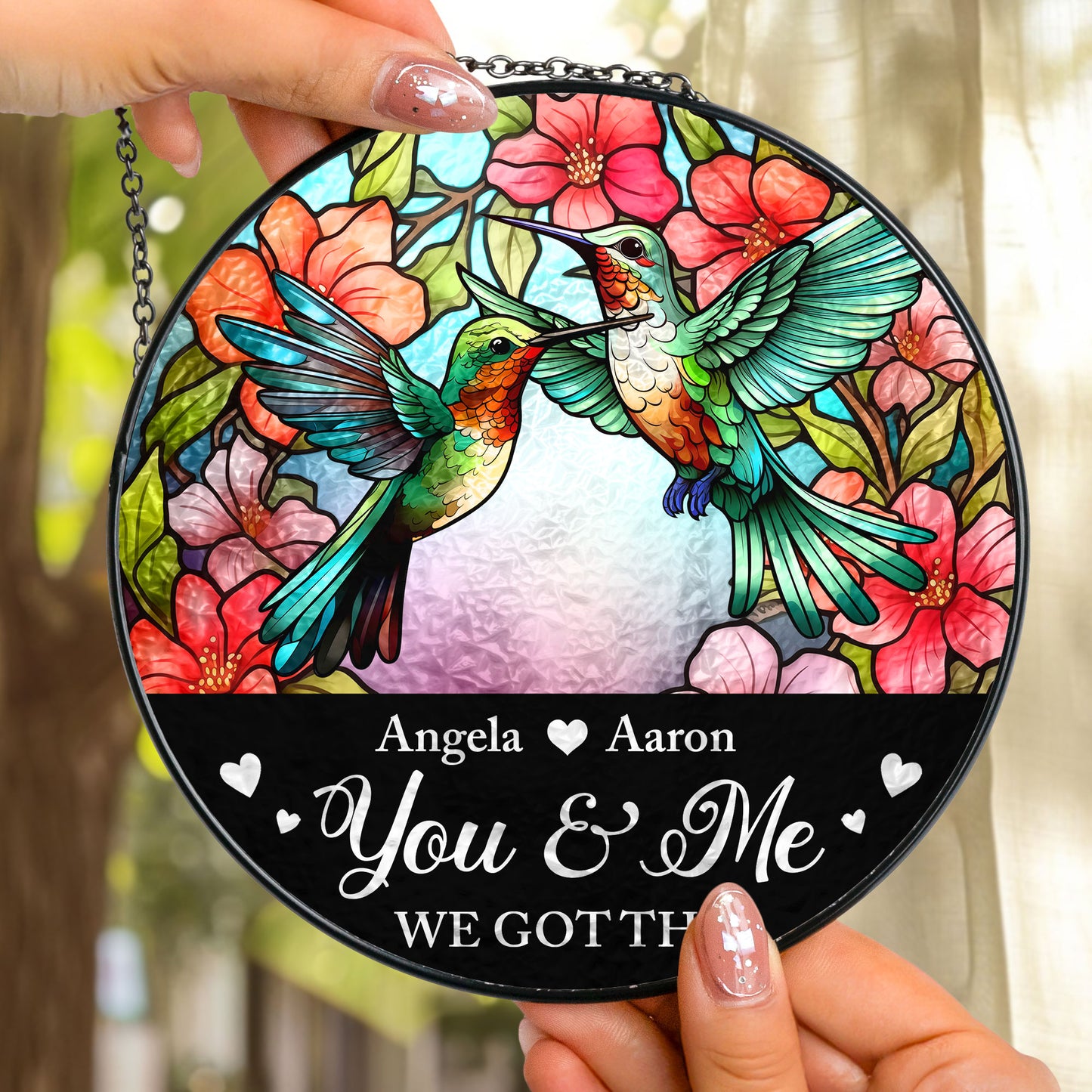 You And Me We Got This - Personalized Stained Glass Window Hanging Suncatcher