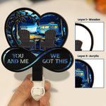 You And Me We Got This - Personalized Wood And Acrylic Night Light