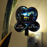 You And Me We Got This - Personalized Wood And Acrylic Night Light